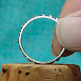 Bordered Bead Stacking Ring