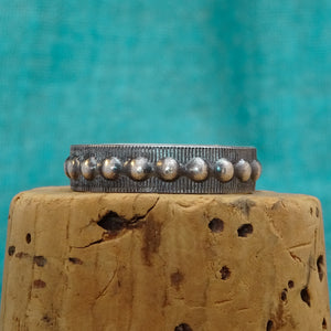 Bordered Bead Stacking Ring