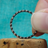 Hammered Bead--Large Stacking Ring