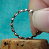 Heavy Half Bead Stacking Ring