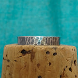 Wide Hammered Stacking Ring