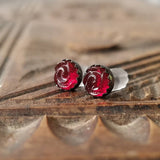 Tiny Rose Earrings