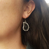 Paisley Earrings -- Black