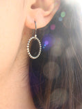 Beaded Hoop earrings